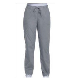 Grey Scrub Pant Drawstring Medical Nursing Vet Uniform Clinic Dental Womens